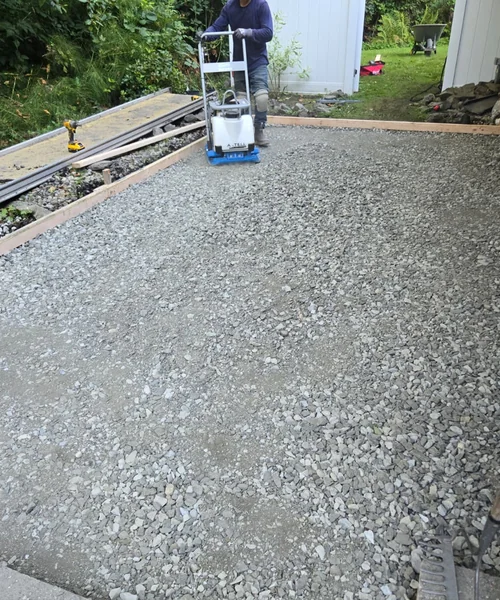 Polished concrete with exposed aggregate in Edmonds 